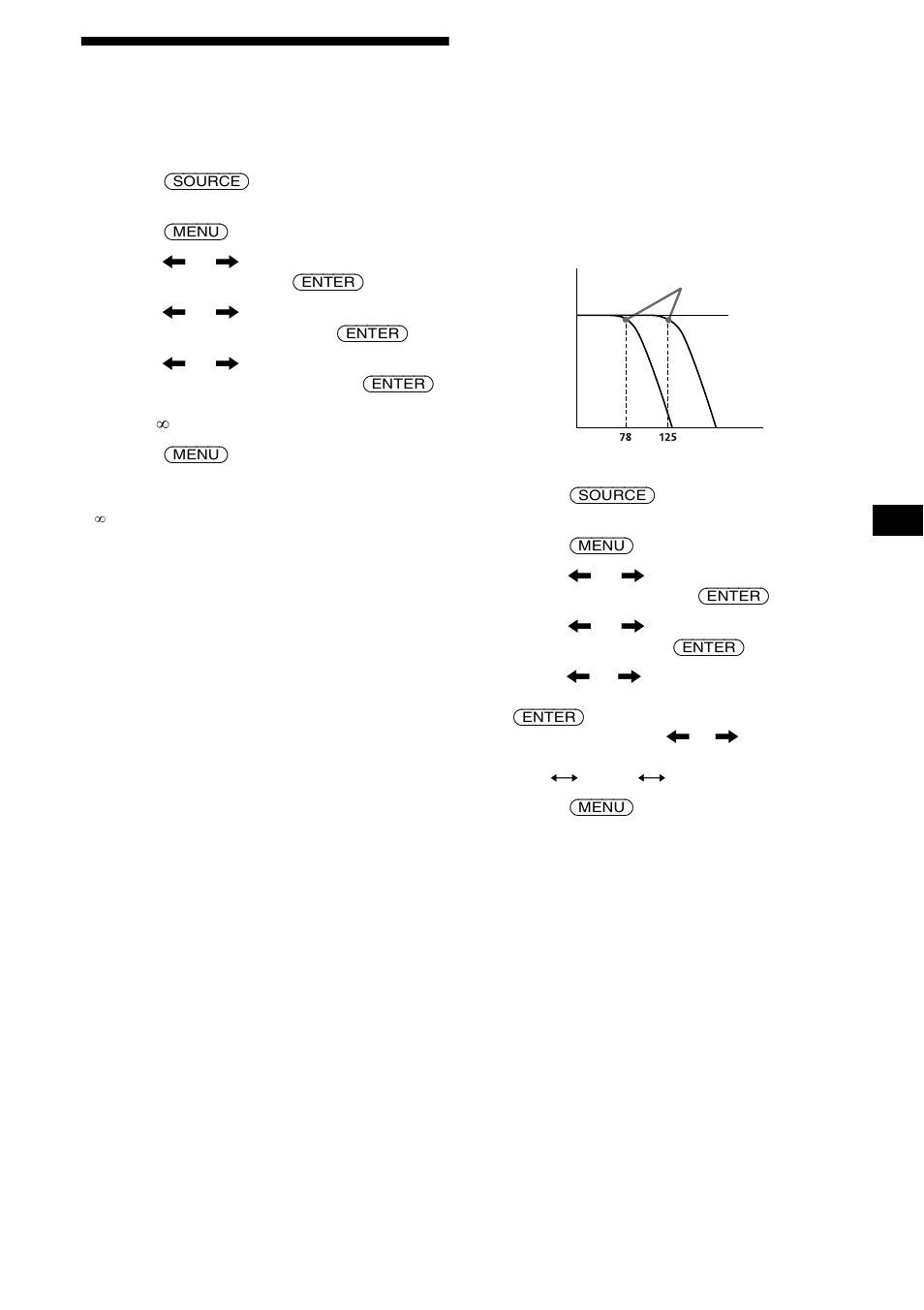 Adjusting the subwoofer volume, Sub woofer, Lpf (low pass filter) | 33 adjusting the subwoofer volume | Sony CDX-M9905X User Manual | Page 33 / 136