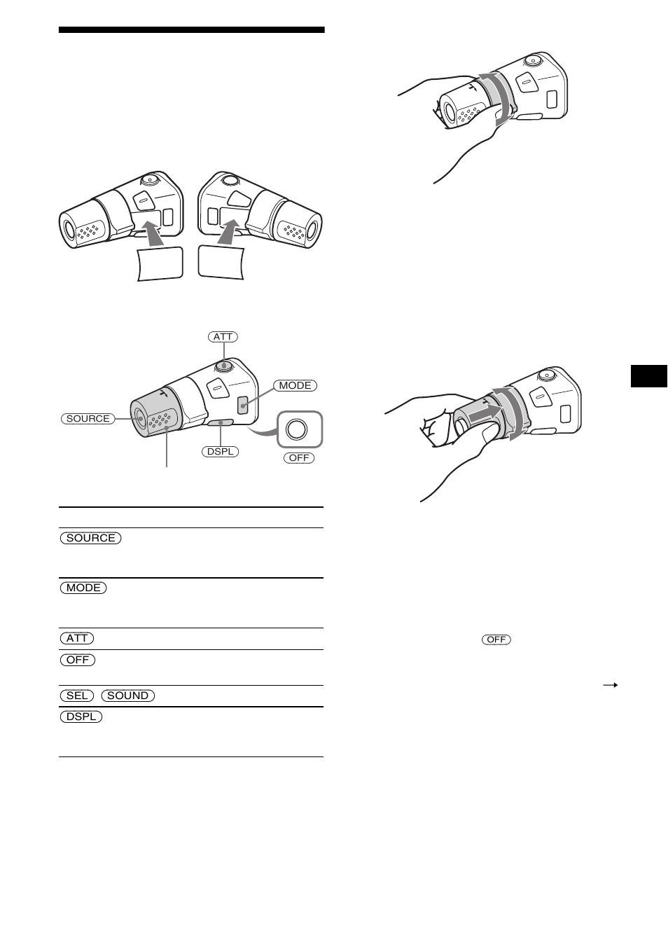 Using the rotary commander, 39 using the rotary commander | Sony CDX-M9905X User Manual | Page 39 / 136