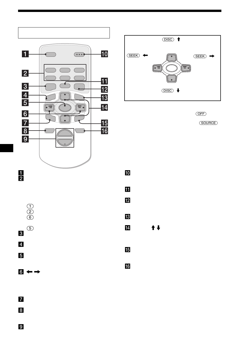 Emplacement des commandes, 4emplacement des commandes, Mini-télécommande rm-x145a | Atouche cat, Son : (5) : bbe mp, Sauter des albums, Lors de la sélection du paramètre dans les menus | Sony CDX-M9905X User Manual | Page 48 / 136