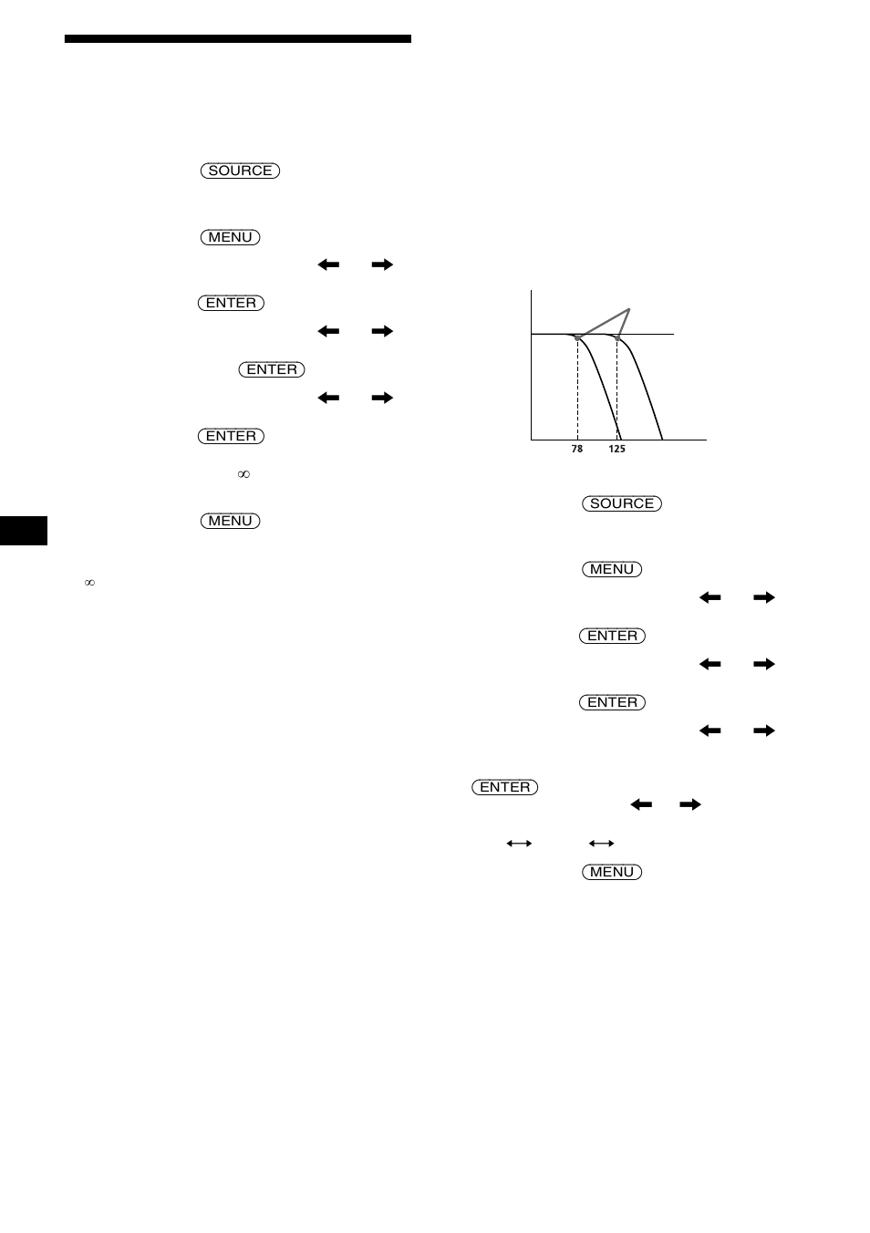 Réglage du volume du caisson de graves, Sub woofer, Lpf (filtre passe-bas) | 34 réglage du volume du caisson de graves | Sony CDX-M9905X User Manual | Page 78 / 136