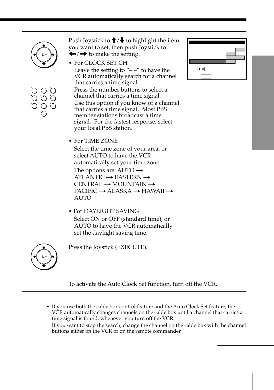 Getting started, Press the joystick (execute) | Sony SLV-795HF User Manual | Page 35 / 88