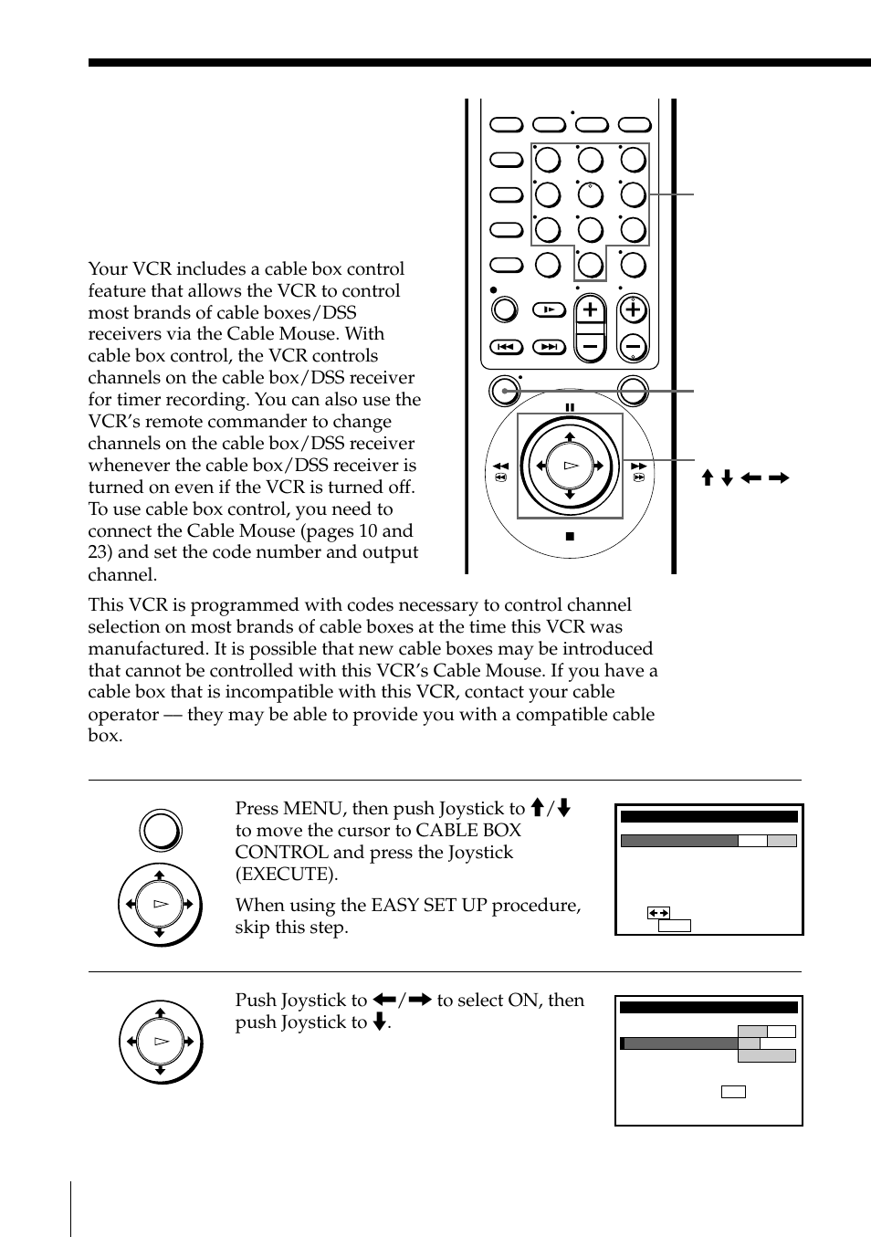 Setting up cable box control | Sony SLV-795HF User Manual | Page 38 / 88