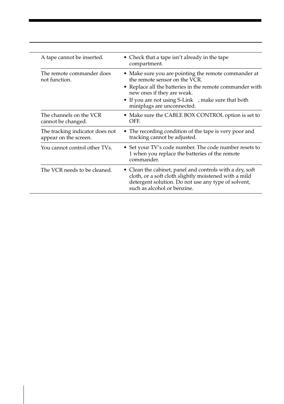 80 troubleshooting (continued) | Sony SLV-795HF User Manual | Page 80 / 88