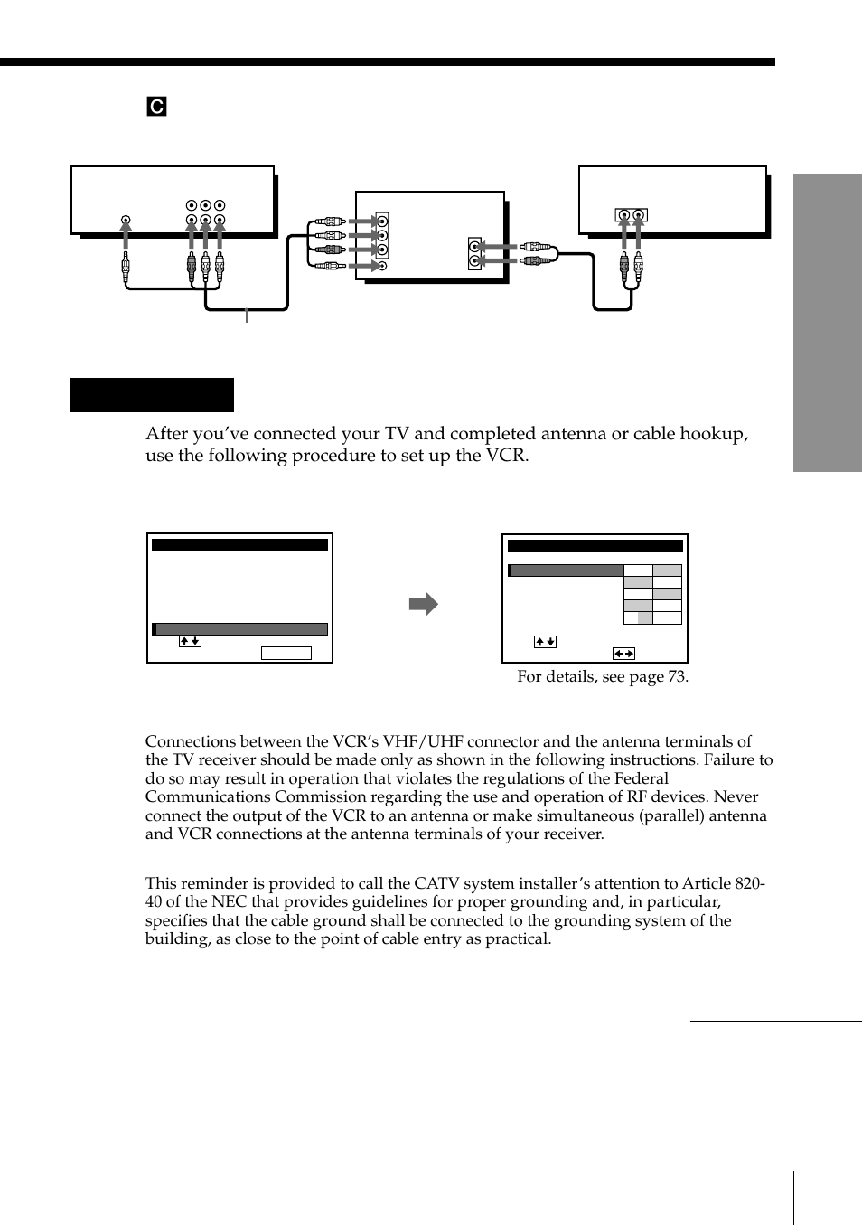 A/v hookup: vcr setup, Getting started, Stereo receiver audio/video cable (supplied) | Sony SLV-795HF User Manual | Page 9 / 88