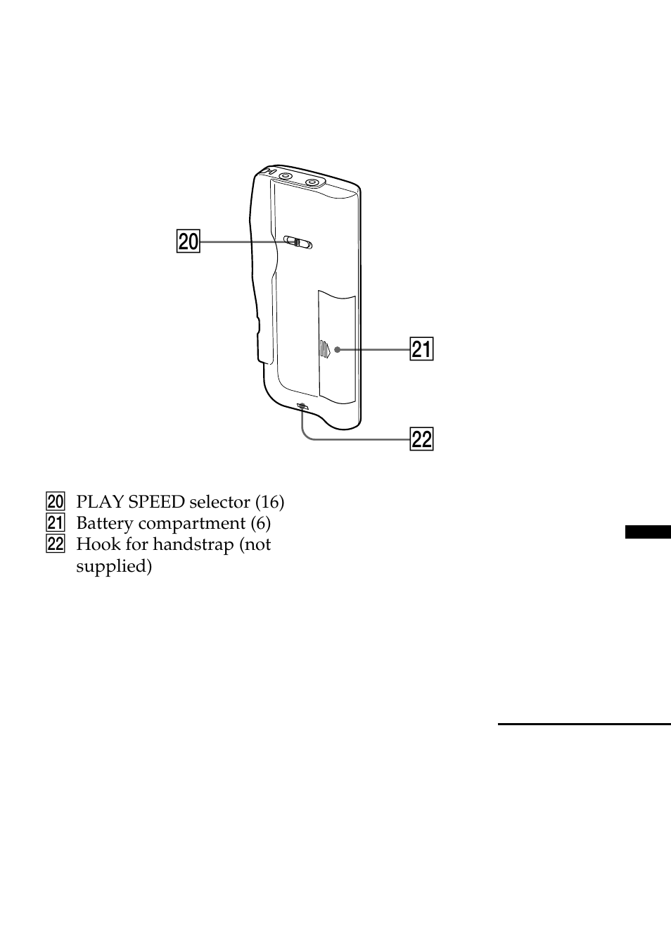 Rear ws wa w | Sony ICD-B10 User Manual | Page 43 / 48