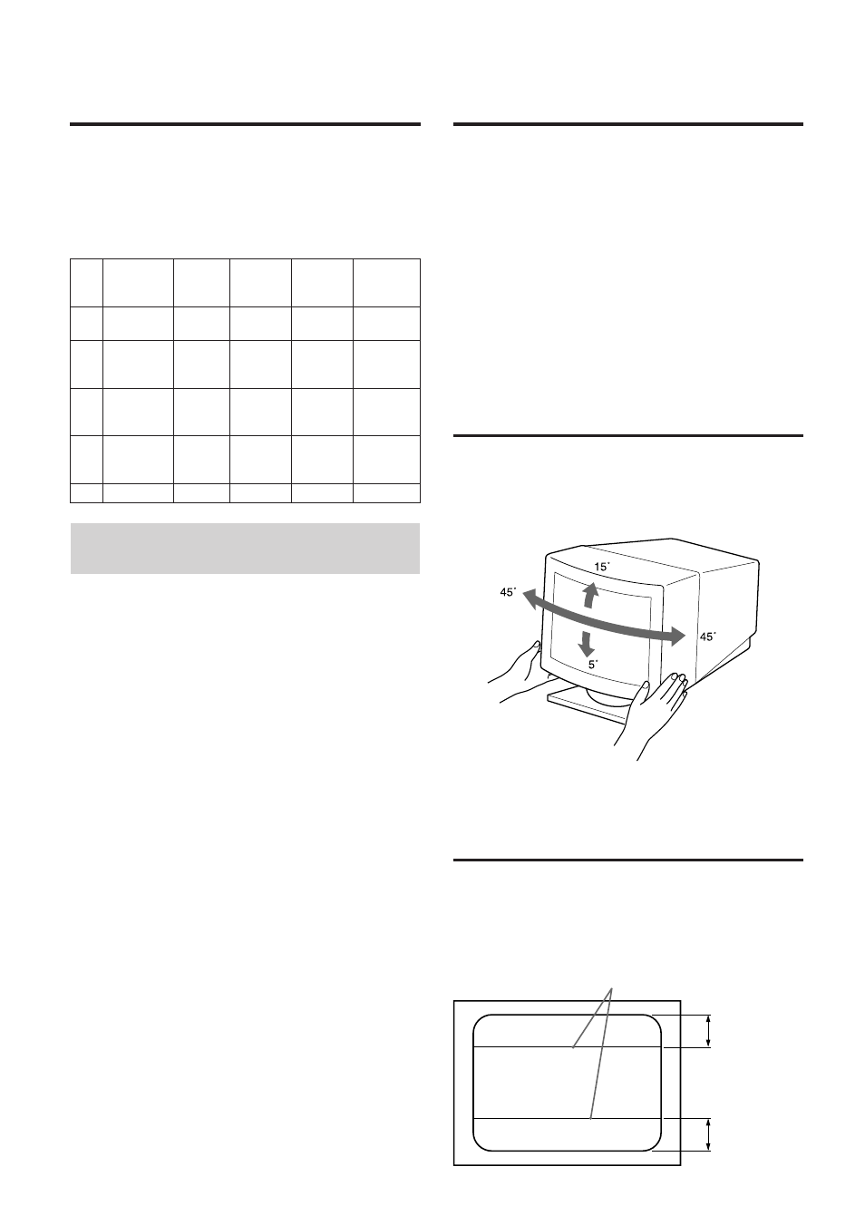 Función plug and play función de ahorro de energía, Soporte basculante giratorio, Hilos de amortiguación | Funcionamiento del ahorro de energía | Sony GDM-17SE2T User Manual | Page 36 / 40