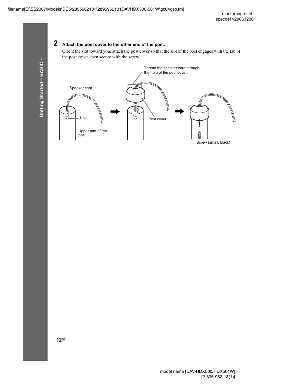 Sony DAV-HDX500 User Manual | Page 12 / 120