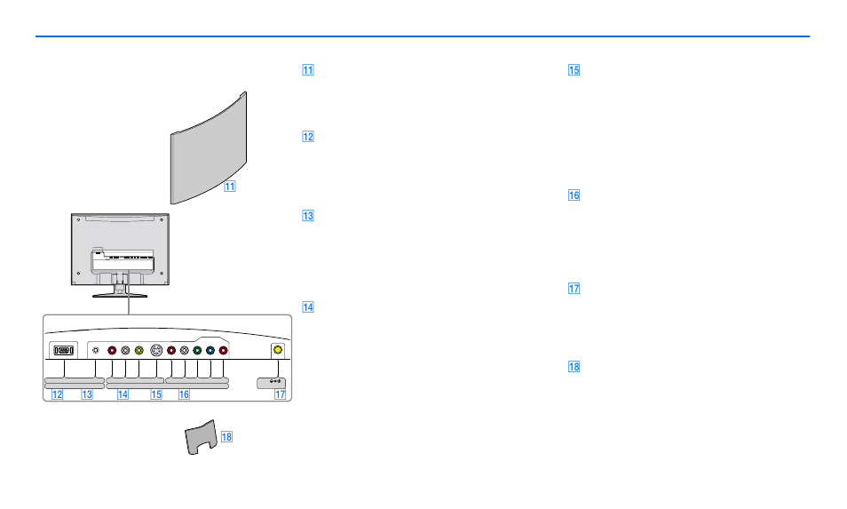 Qa panel posterior (páginas 10 y 14), Qf entrada compuesta (página 12), Qg entrada de s-vi deo (página 12) | Qk cubierta de los cables (páginas 10 y 14), Qs qd qf qg qh qj qk | Sony SDM-V72W User Manual | Page 49 / 127