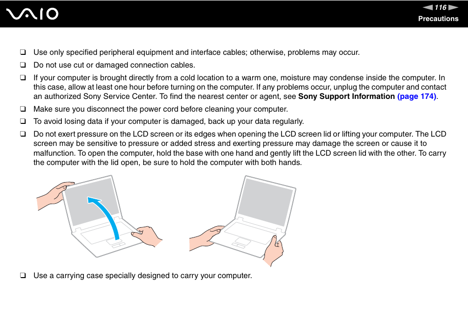 Sony VAIO VGN-FZ Series User Manual | Page 116 / 191