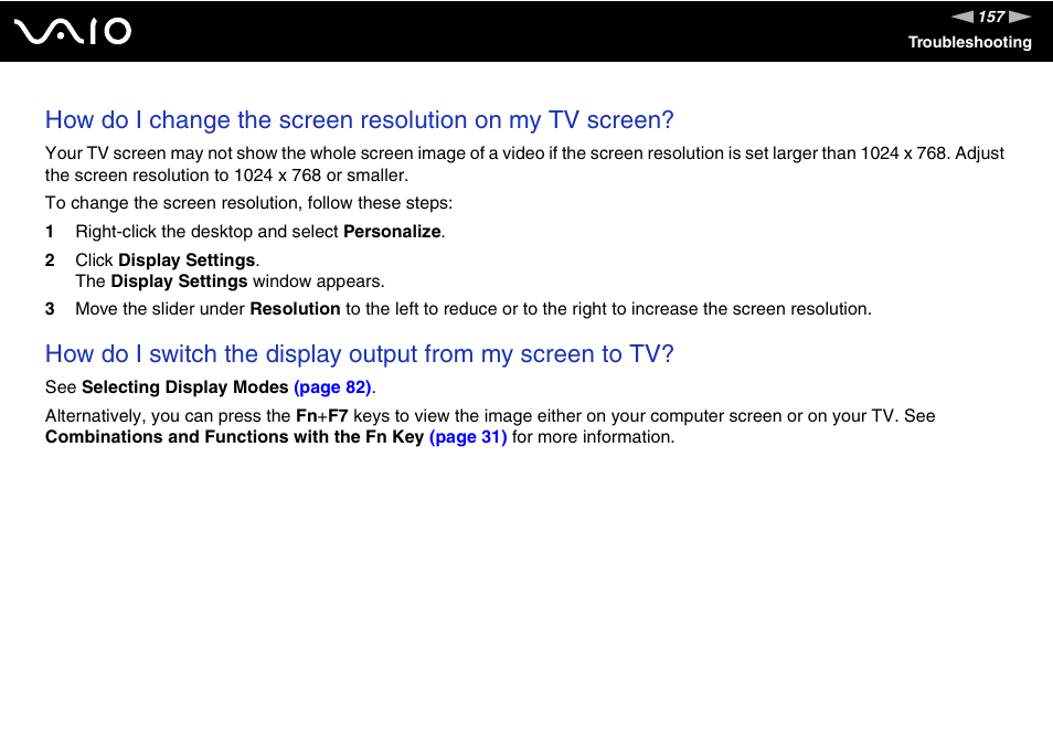 Sony VAIO VGN-FZ Series User Manual | Page 157 / 191