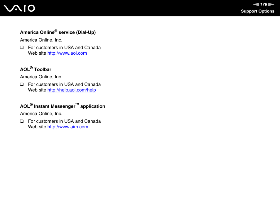 Sony VAIO VGN-FZ Series User Manual | Page 179 / 191