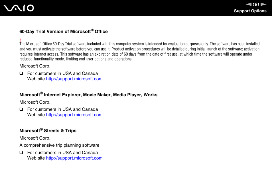 Sony VAIO VGN-FZ Series User Manual | Page 181 / 191