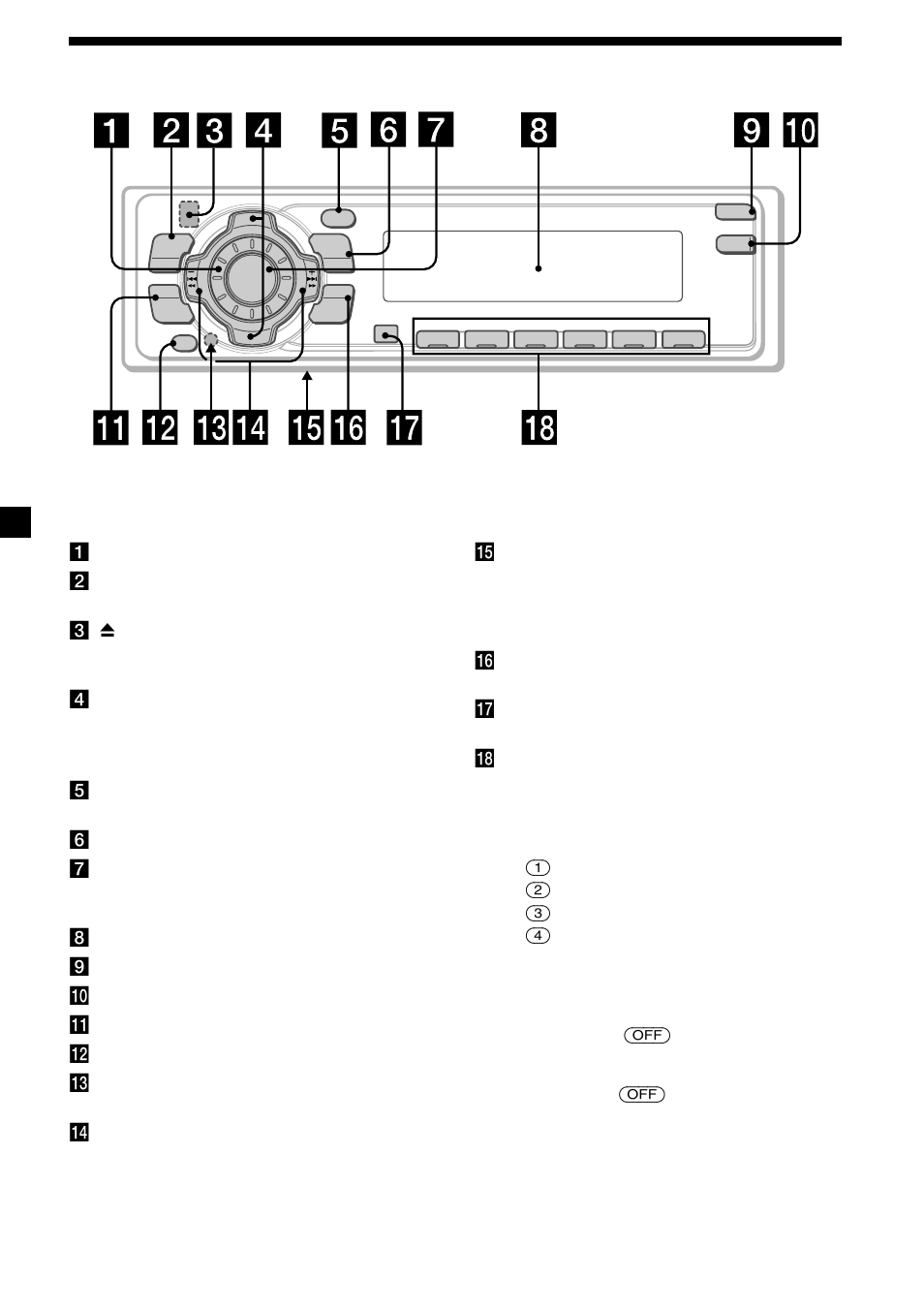6location of controls | Sony CDX-V7800X User Manual | Page 6 / 58