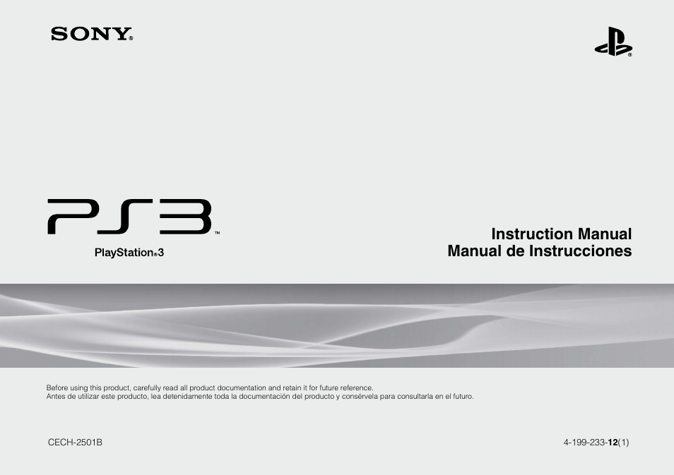 Sony 320 GB Playstation 3 CECH-2501B User Manual | 120 pages