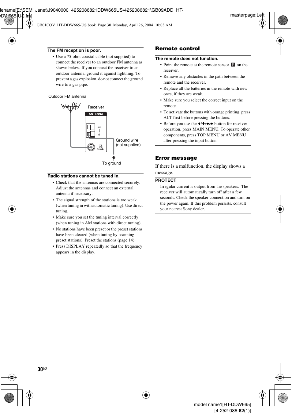 Sony HT-DDW665 User Manual | Page 30 / 36