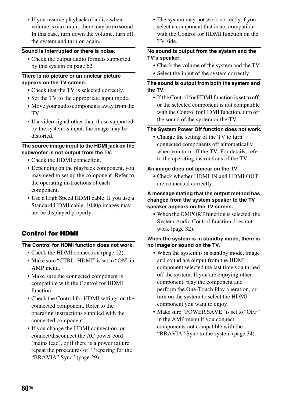 Sony HT-FS3 User Manual | Page 60 / 68