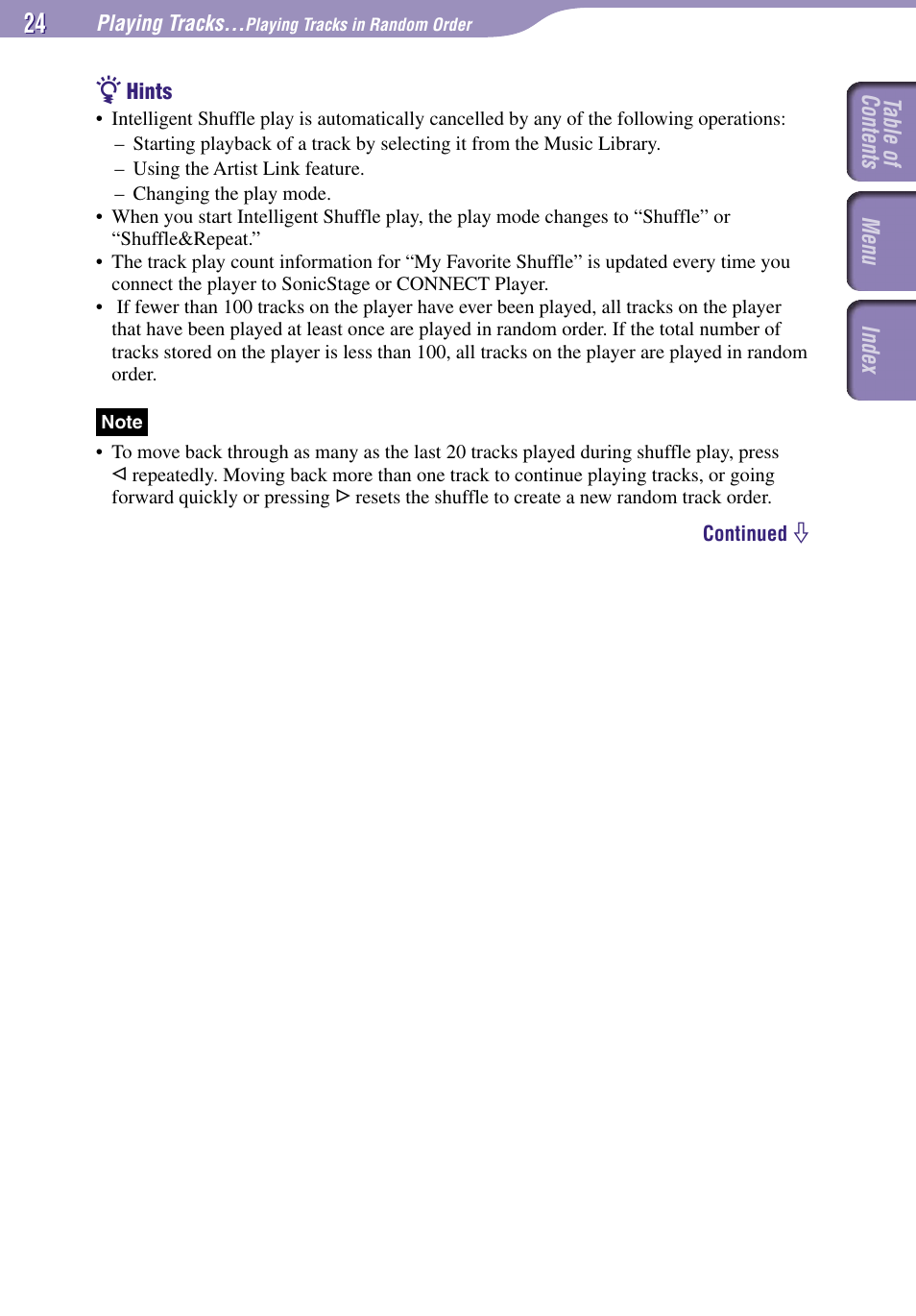 Sony NW-A3000 Series User Manual | Page 24 / 109
