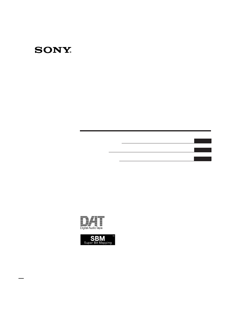 Sony PCM-R700 User Manual | 104 pages