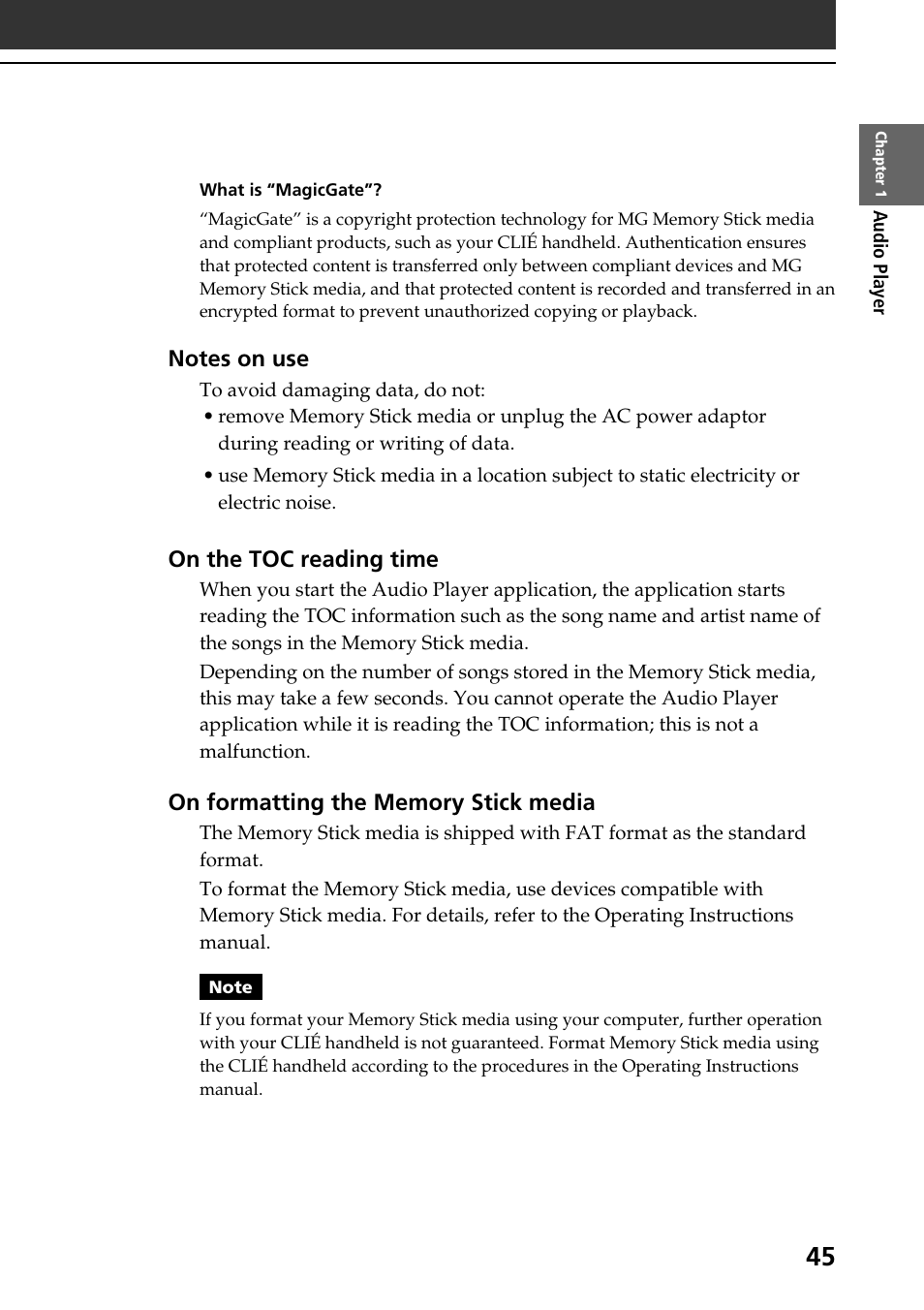Sony PEG-T665C User Manual | Page 45 / 208