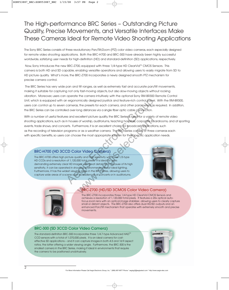 Sony BRC-H700 User Manual | Page 2 / 8