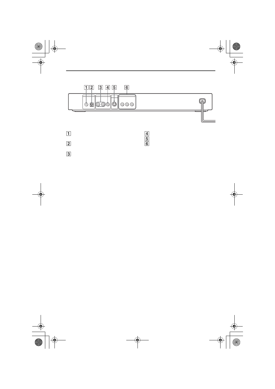 Rear panel, Dvp-ns730p: y, p | Sony DVP-NS530 User Manual | Page 10 / 76