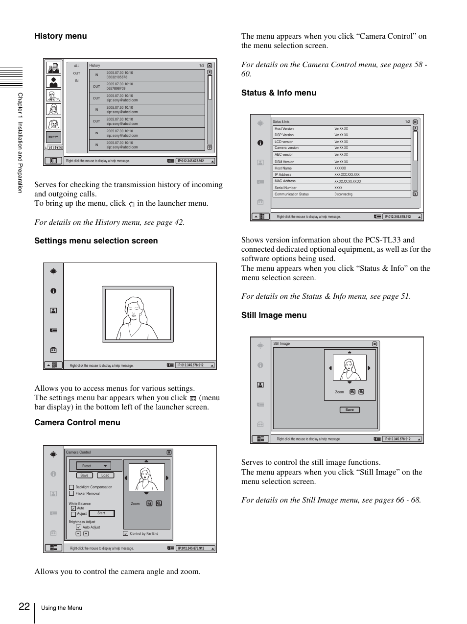 Sony PCS-TL33 User Manual | Page 22 / 129