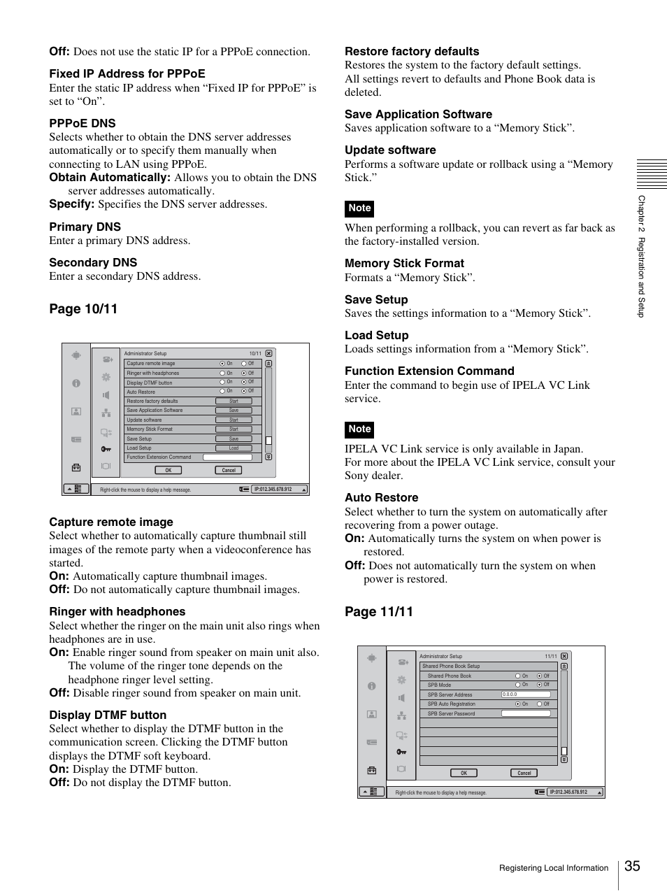Page 10/11, Page 11/11 | Sony PCS-TL33 User Manual | Page 35 / 129