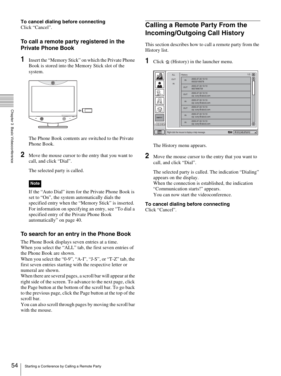 And 54 | Sony PCS-TL33 User Manual | Page 54 / 129