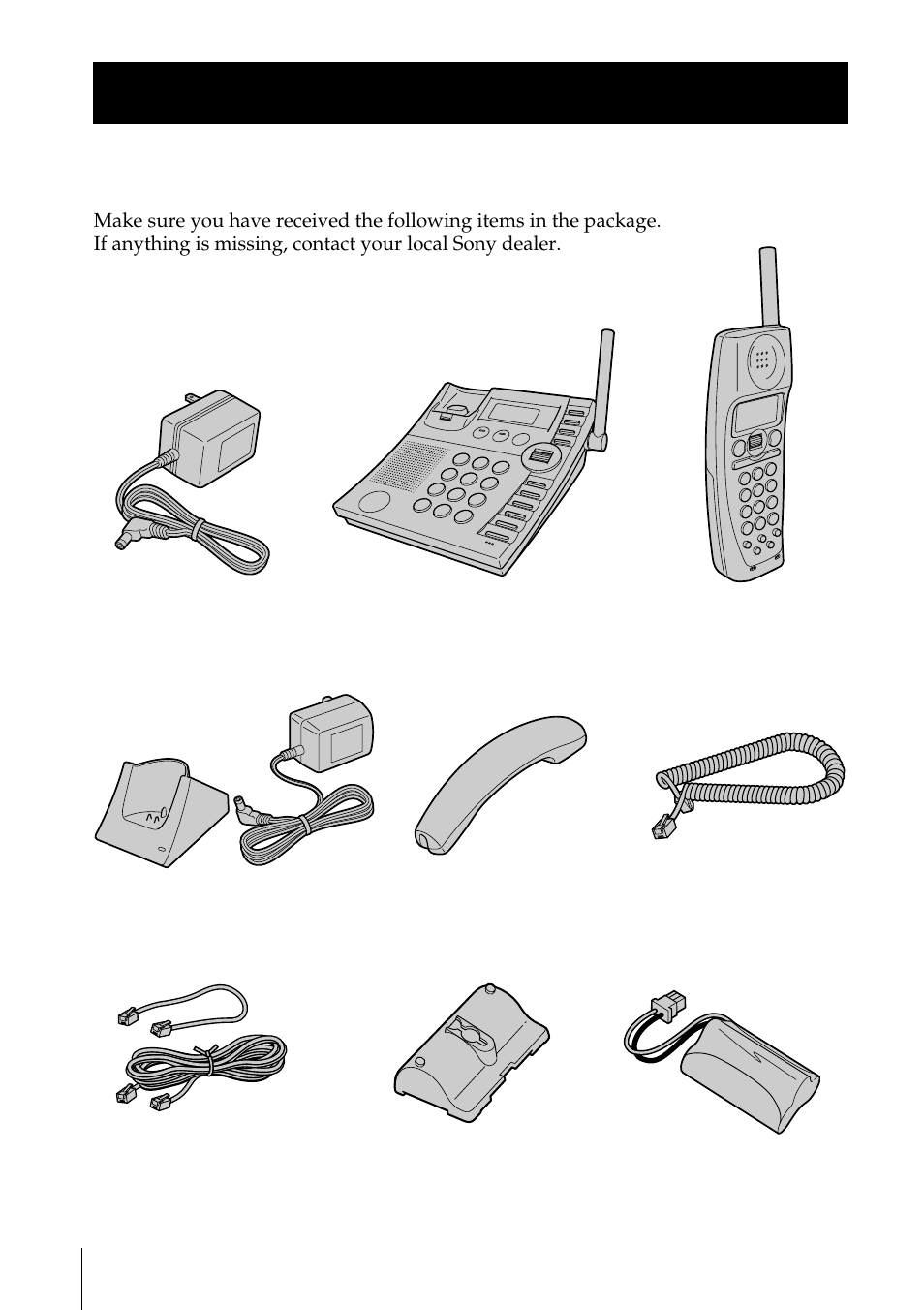 Sony SPP-S2730 User Manual | Page 10 / 84