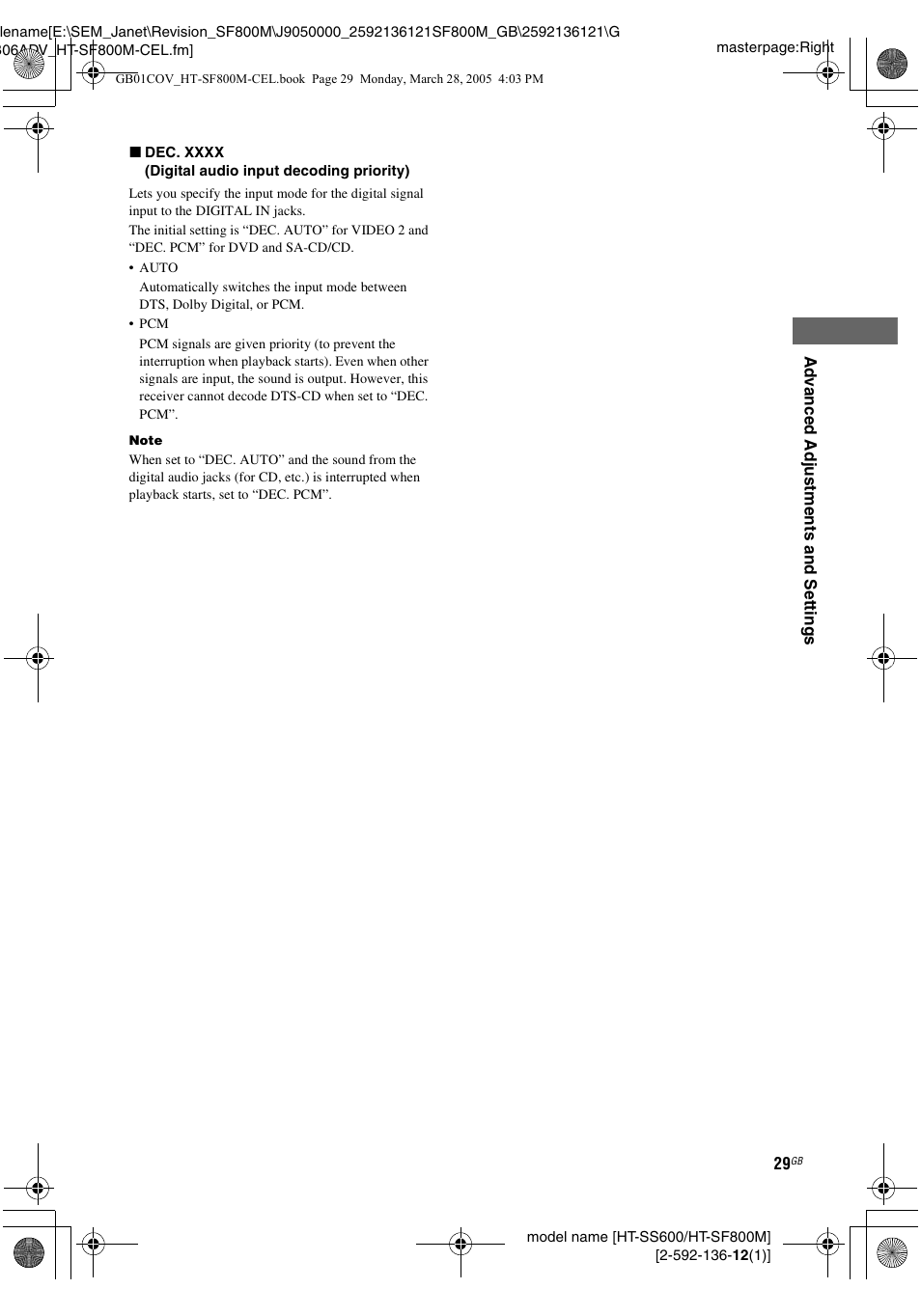 Sony HT-SF800M EN User Manual | Page 29 / 44