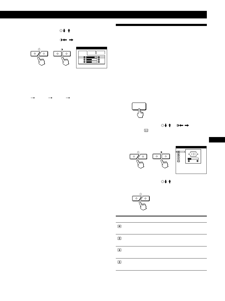 Utilisation de l’écran de menu ecran, Personnalisation de l’affichage, Fr en d es i | Sony GDM-200PST9 User Manual | Page 33 / 104