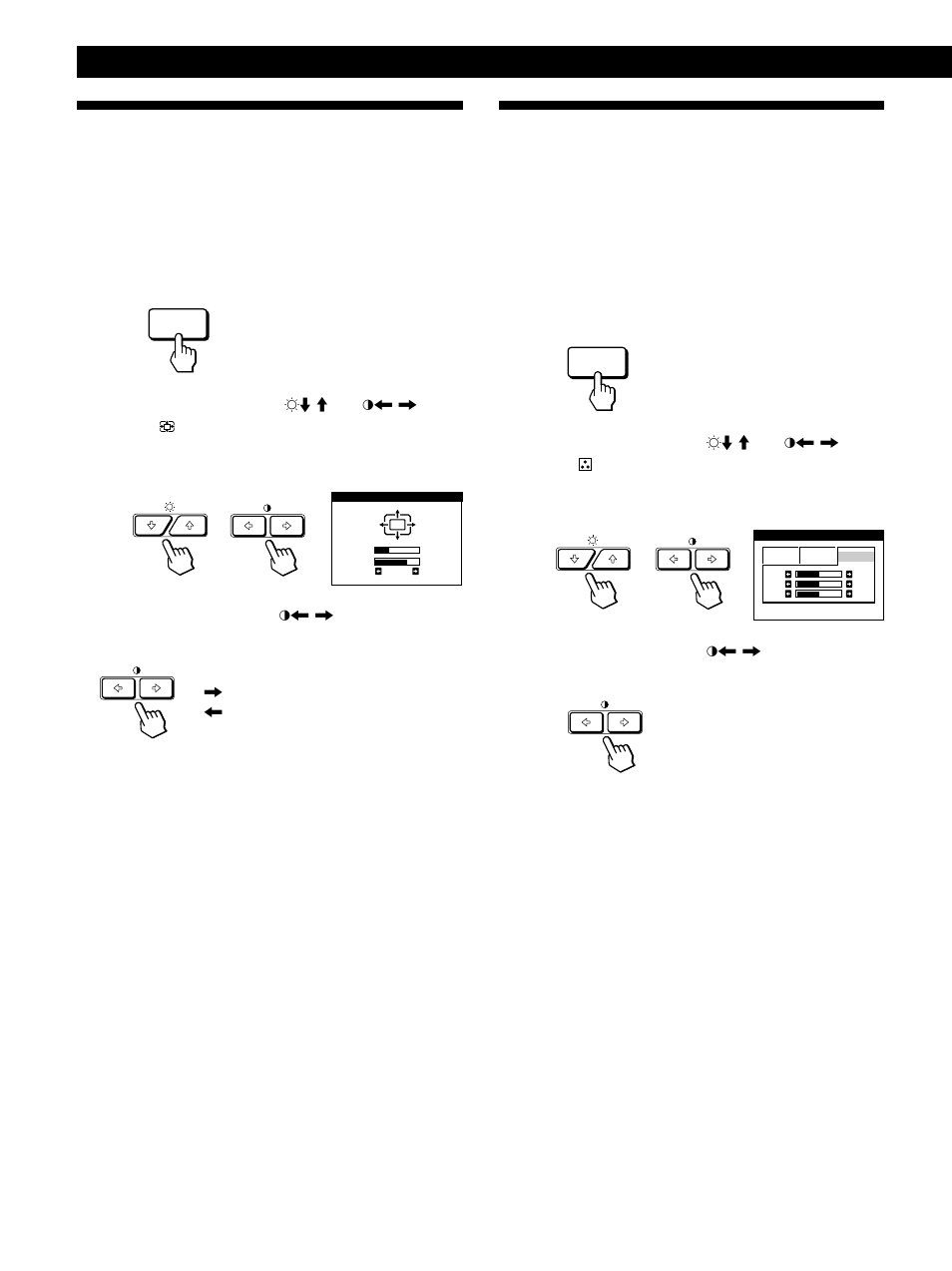 Die bildschirmanzeige zoom, Die bildschirmanzeige farbe, Einstellen des monitors | Sony GDM-200PST9 User Manual | Page 52 / 104