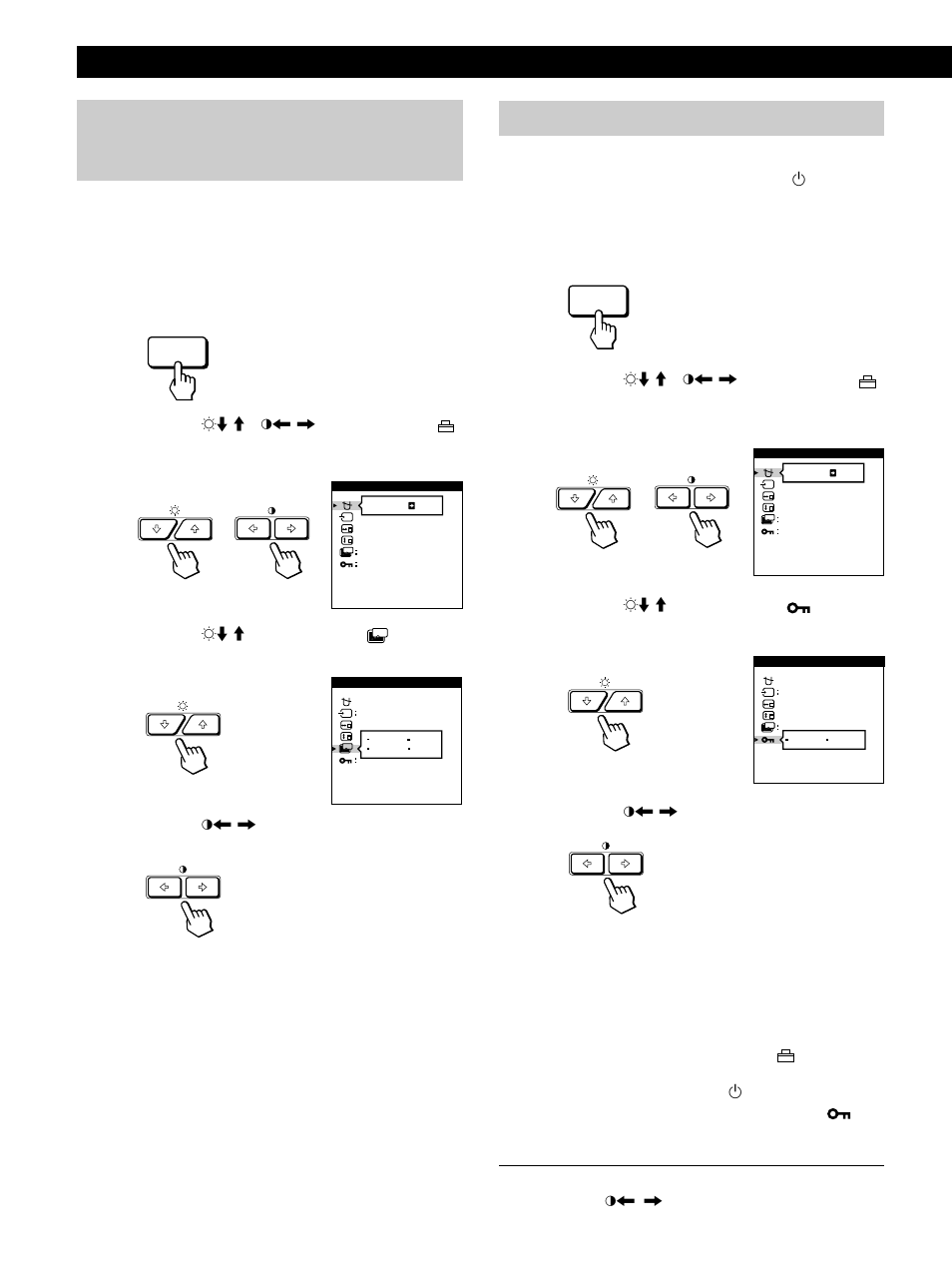 Per annullare il bloccaggio dei comandi | Sony GDM-200PST9 User Manual | Page 96 / 104