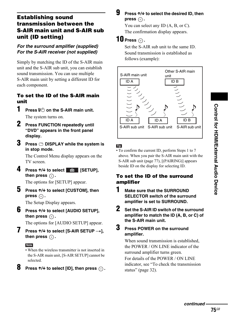 Sony 3-299-549-11(1) User Manual | Page 75 / 127