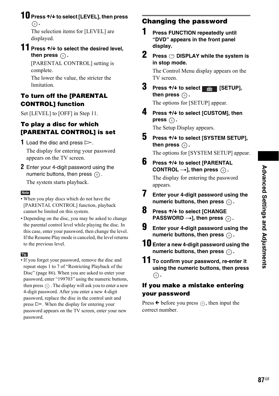 Sony 3-299-549-11(1) User Manual | Page 87 / 127