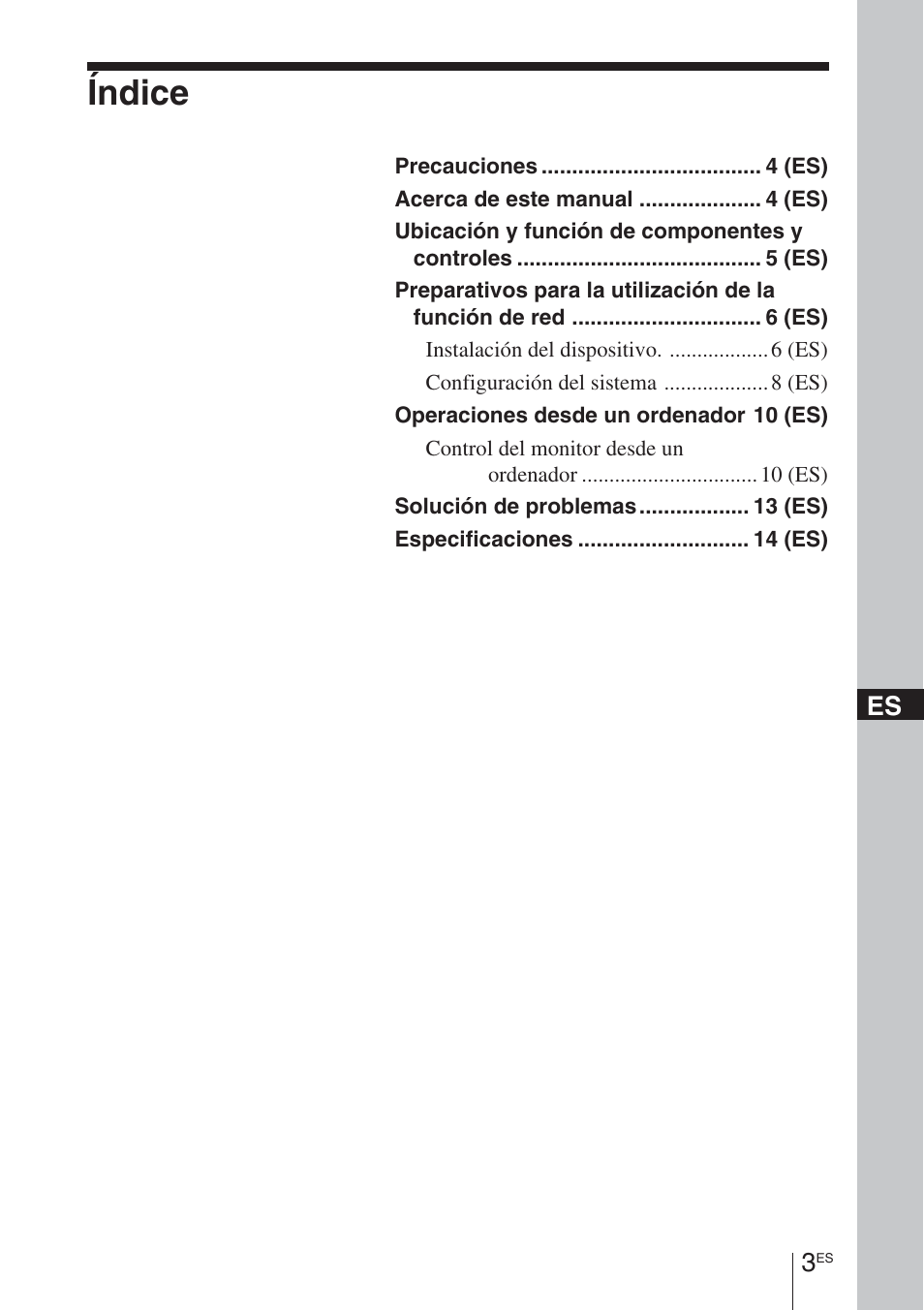 Índice | Sony BKM-FW32 User Manual | Page 59 / 100