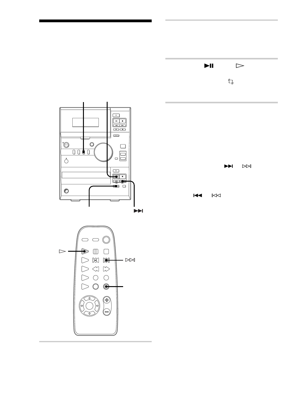 Playing cd tracks in random order — shuffle play, Playing cd tracks in random order, Press cd u (or cd h on the remote) | Shuffle play, Press cd | Sony CMT-CP1 User Manual | Page 20 / 36
