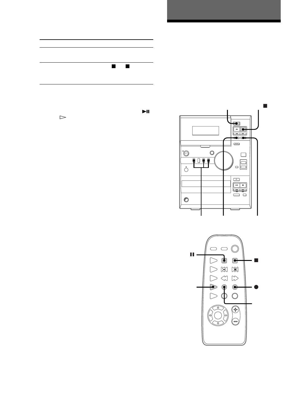 The tape deck, Recording to a tape manually, Playing cd tracks in a favorite order (continued) | Sony CMT-CP1 User Manual | Page 22 / 36