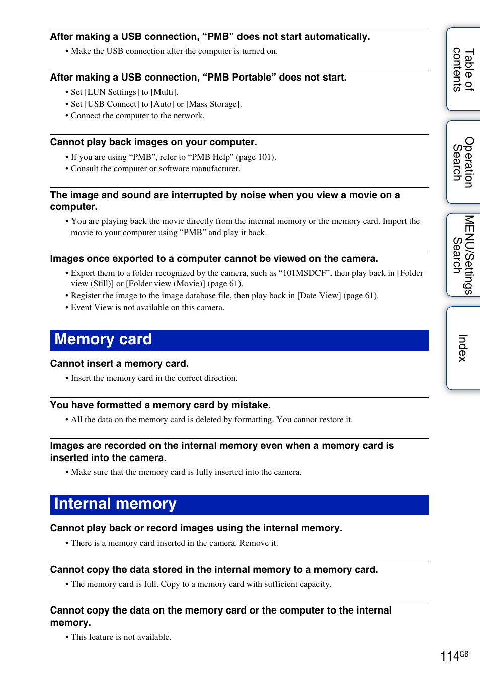 Sony Cyber-shot 4-176-667-12(1) User Manual | Page 114 / 128