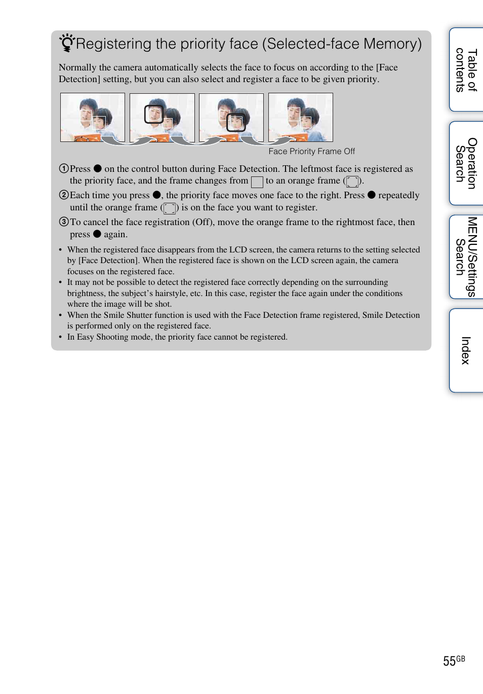 Sony Cyber-shot 4-176-667-12(1) User Manual | Page 55 / 128