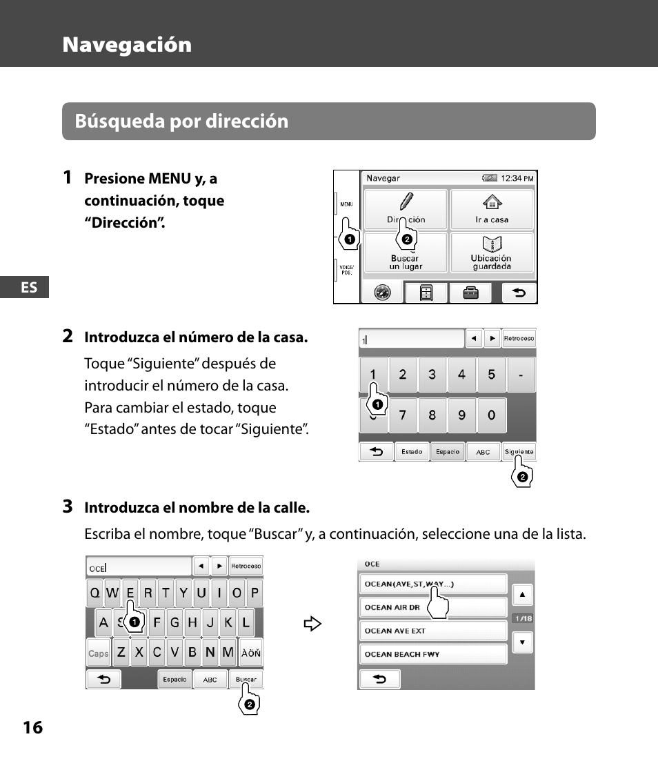 Navegación | Sony 4-000-805-11 User Manual | Page 72 / 88