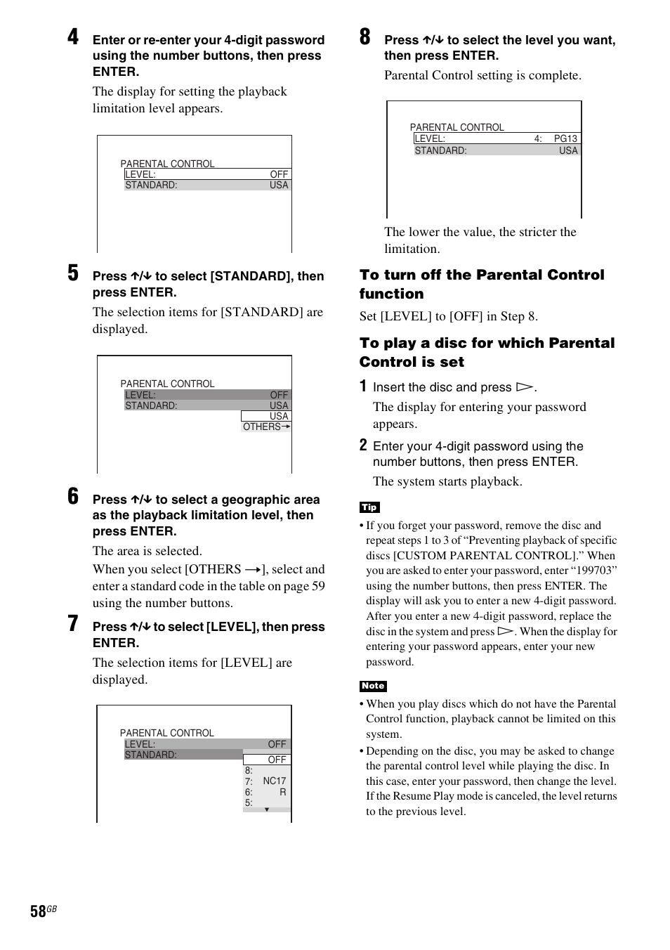 Sony SRSDZ10 User Manual | Page 58 / 92