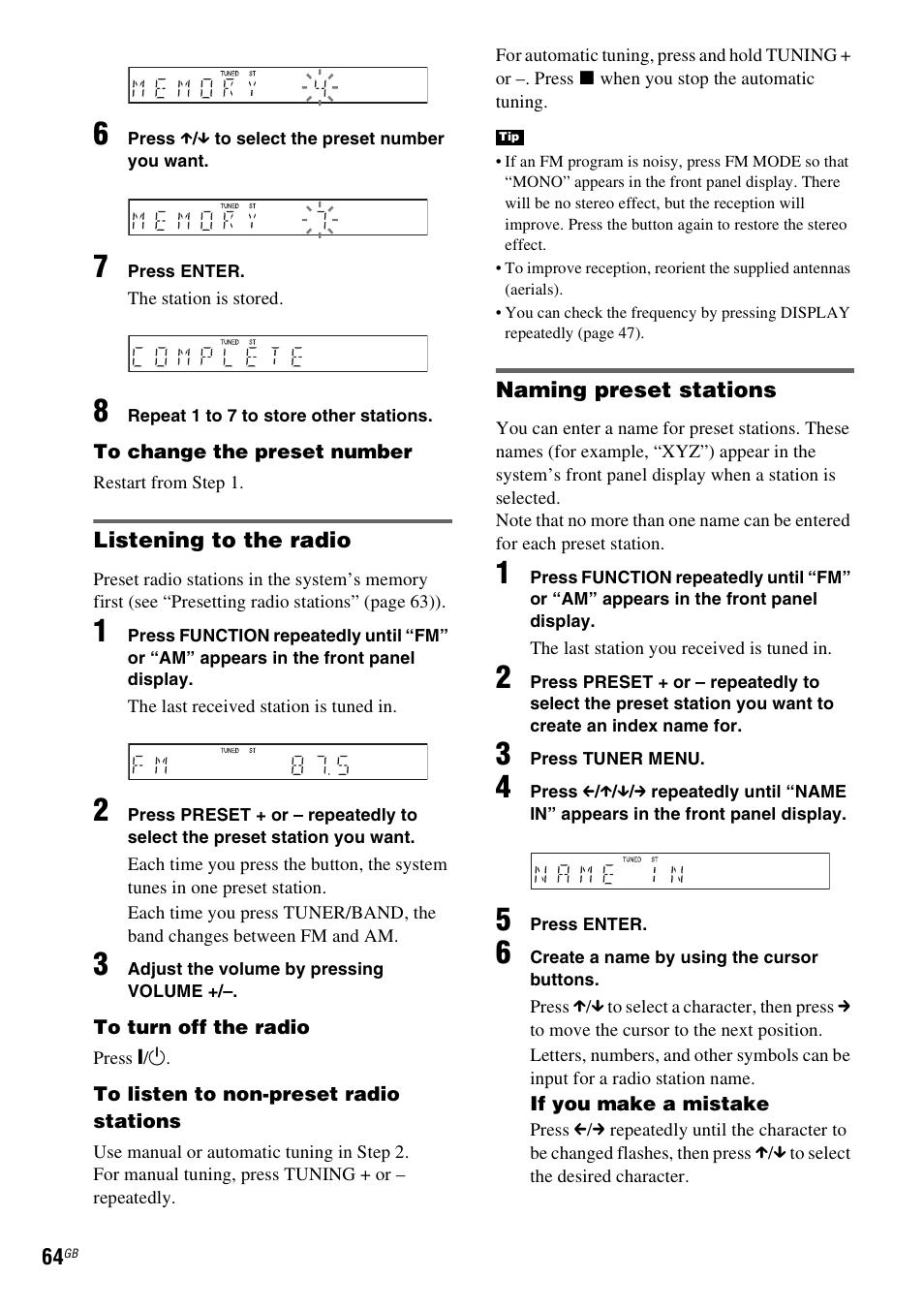 Sony SRSDZ10 User Manual | Page 64 / 92
