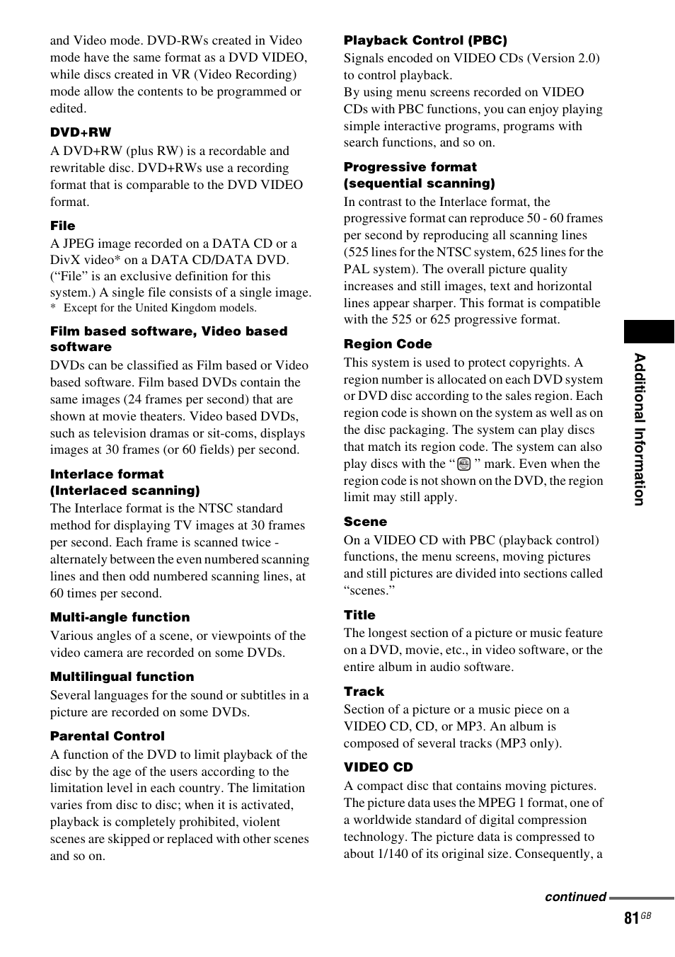Sony SRSDZ10 User Manual | Page 81 / 92
