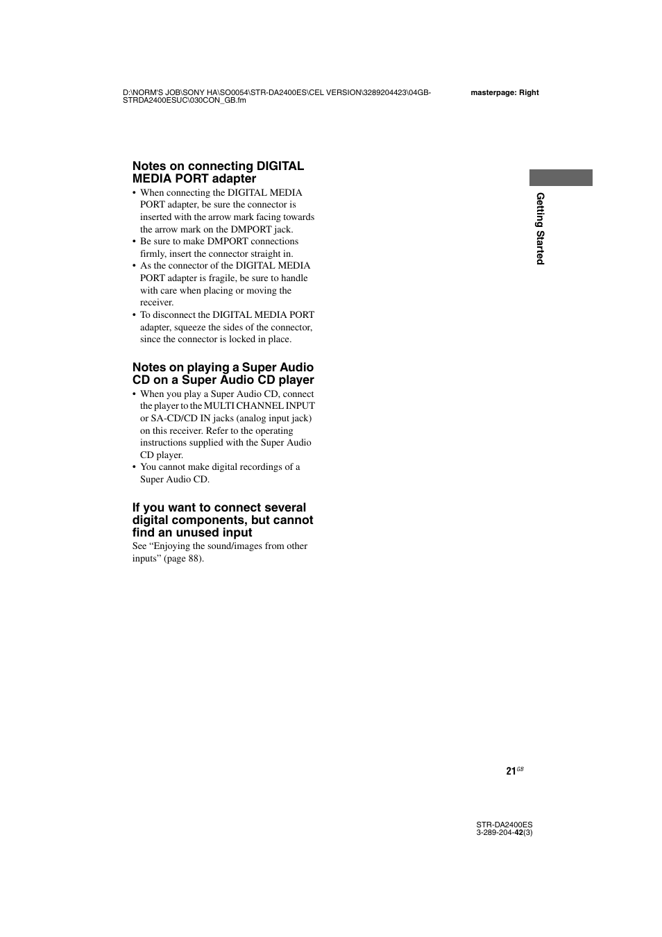 Sony 3-289-204-42(3) User Manual | Page 21 / 128