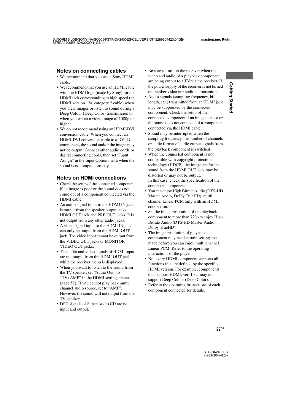 Sony 3-289-204-42(3) User Manual | Page 27 / 128
