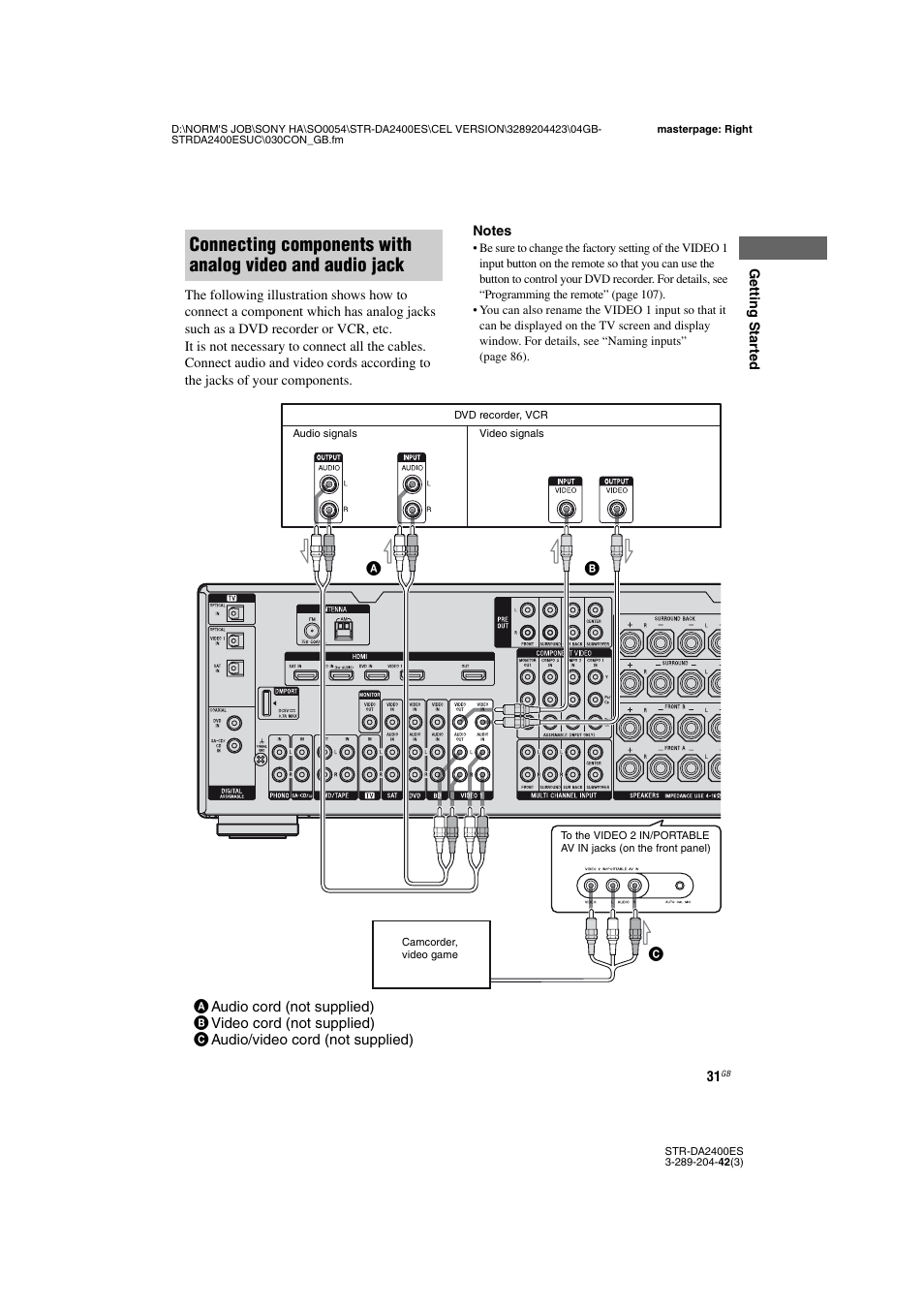 Sony 3-289-204-42(3) User Manual | Page 31 / 128