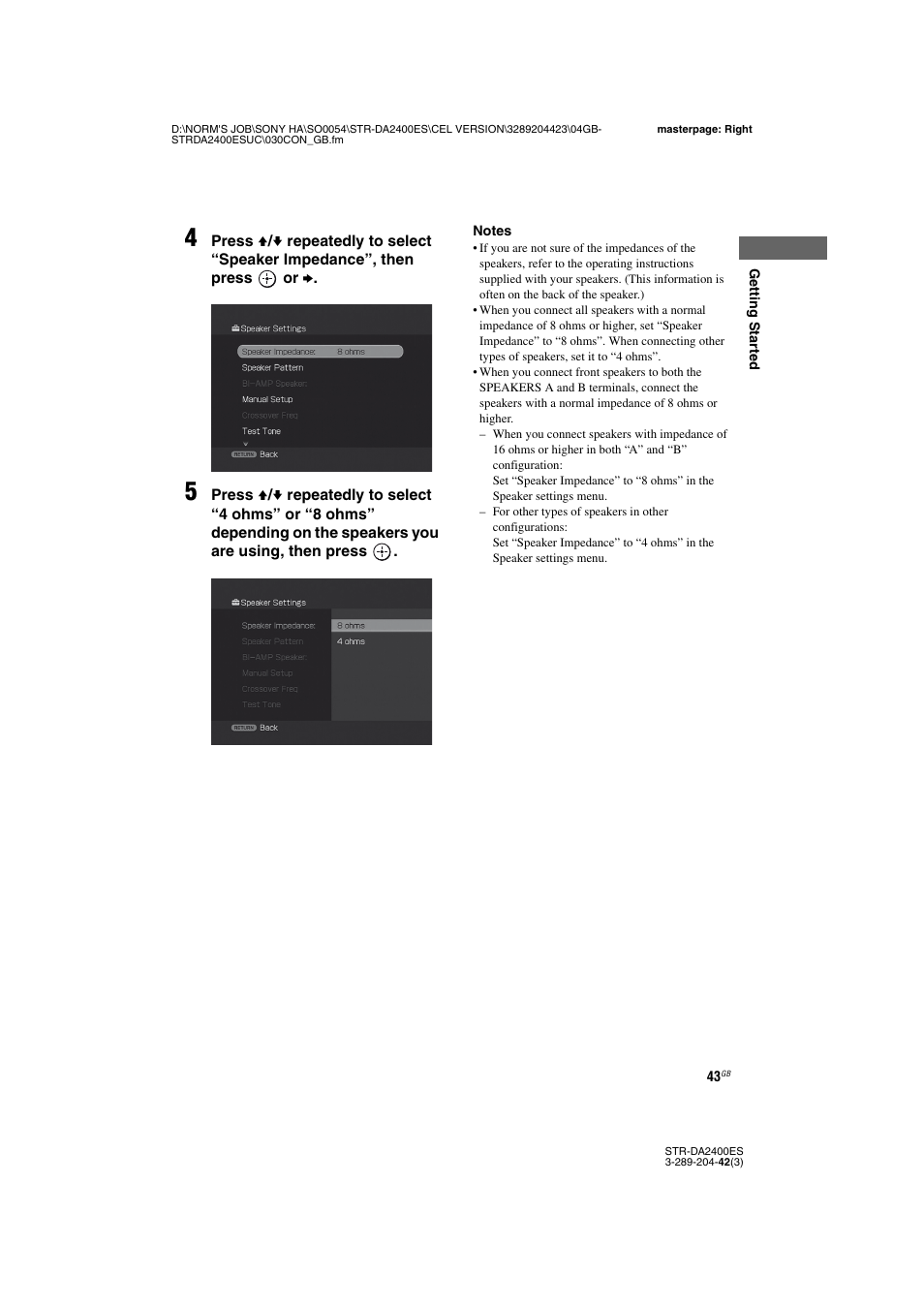 Sony 3-289-204-42(3) User Manual | Page 43 / 128