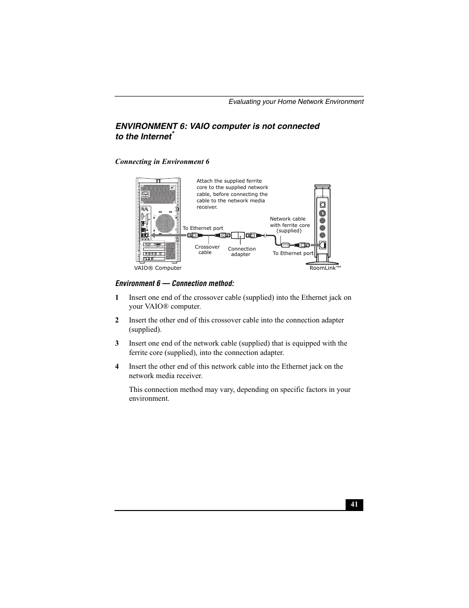Environment 6 — connection method | Sony PCNA-MR10 User Manual | Page 41 / 132
