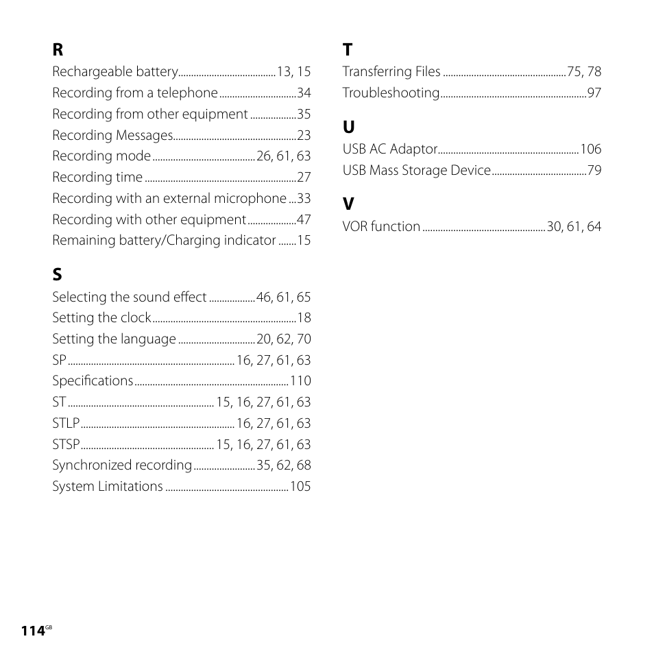 Sony CD-UX71 User Manual | Page 114 / 116